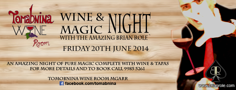 Brian role' Wine & Magic Night Tomabnina Mgarr Malta